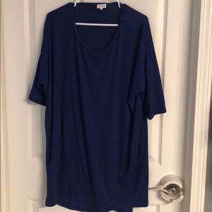 Womens LuLaRoe Irma XL blue/navy